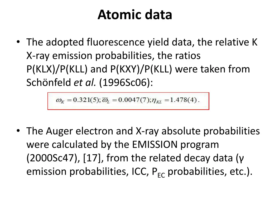 atomic data