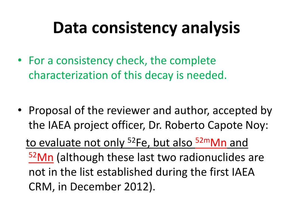 data consistency analysis 1