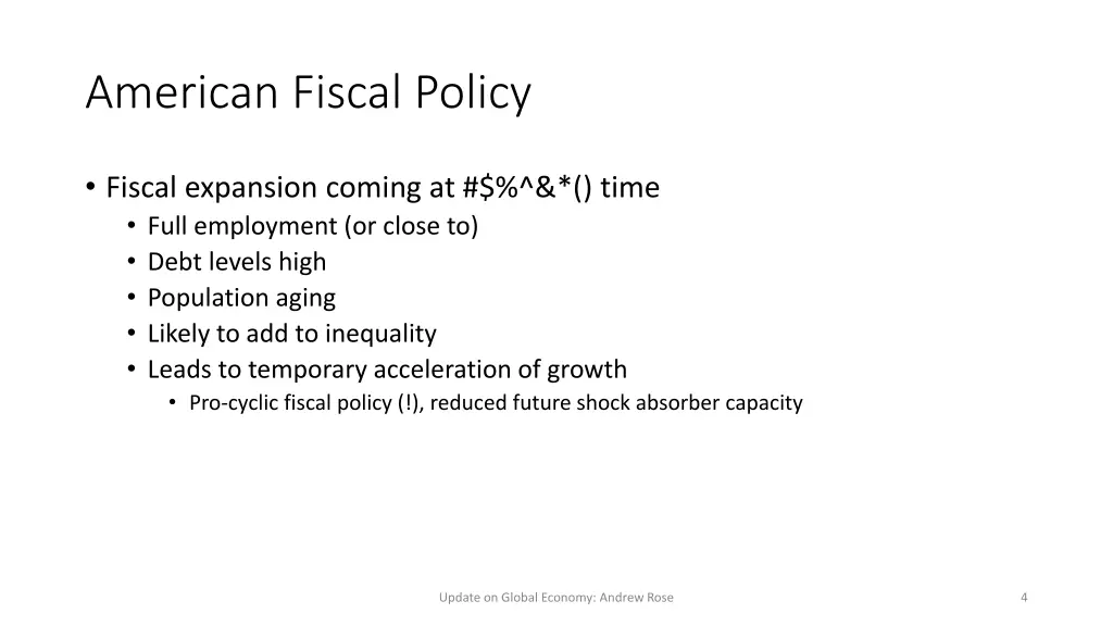 american fiscal policy