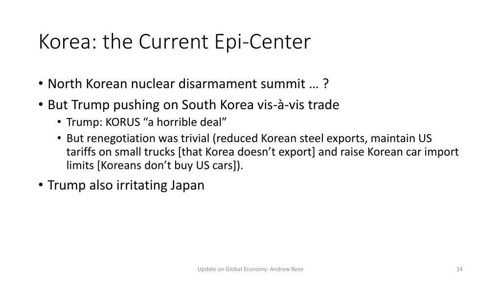 korea the current epi center