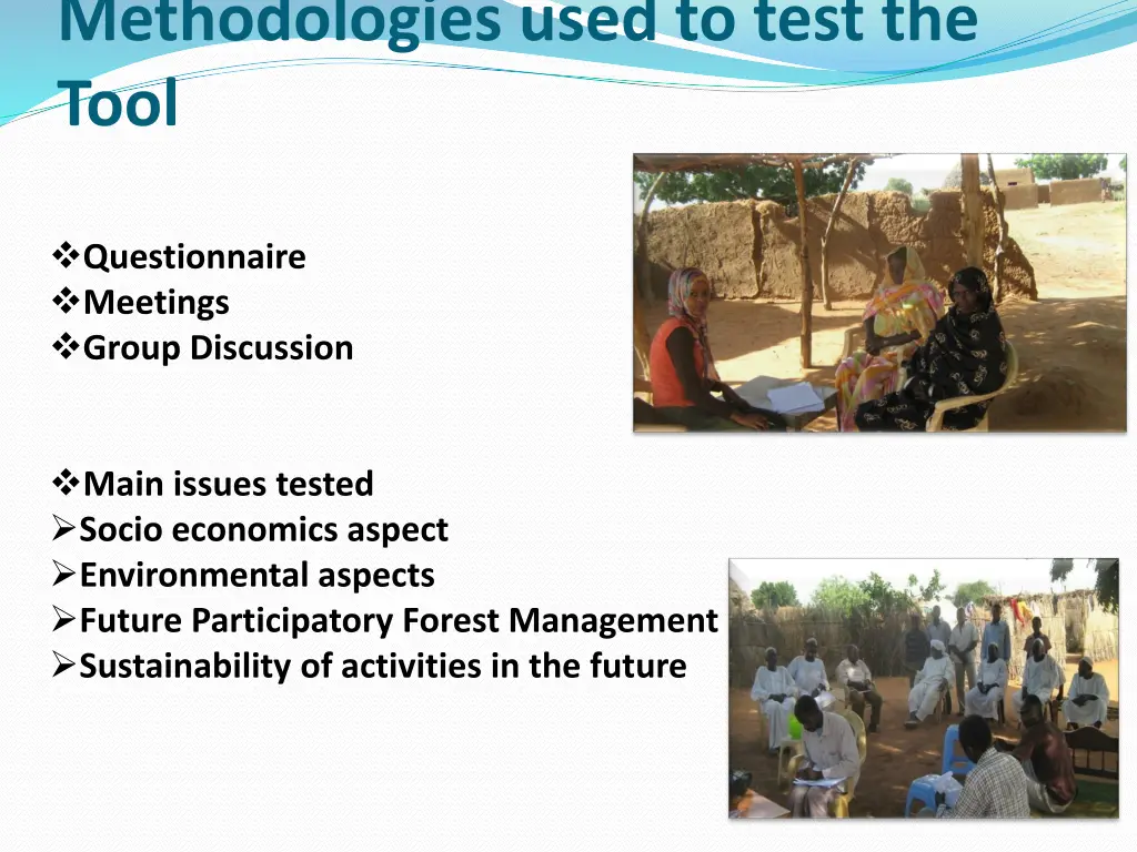 methodologies used to test the tool