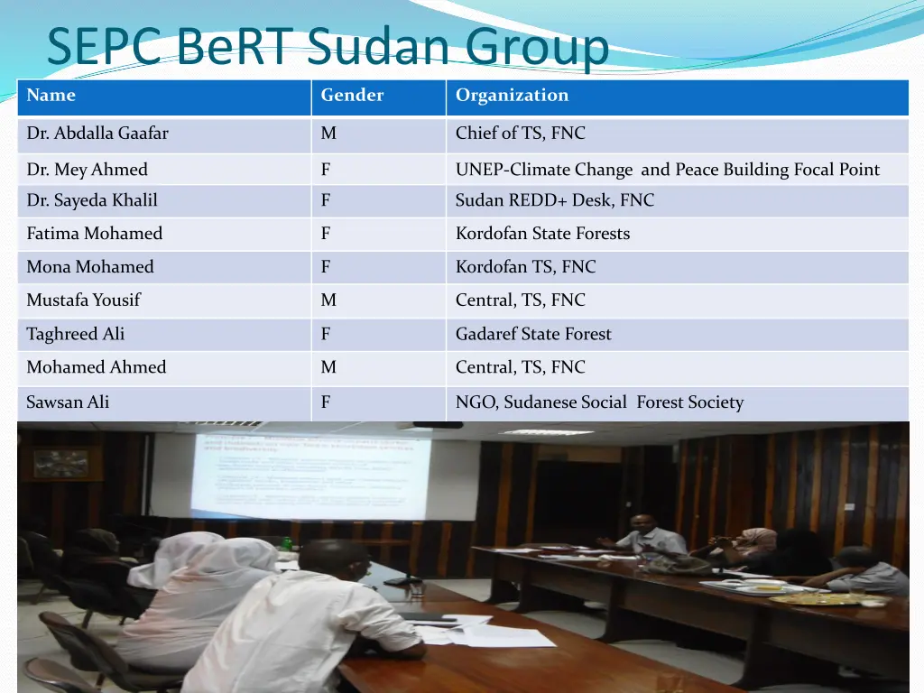 sepc bert sudan group name