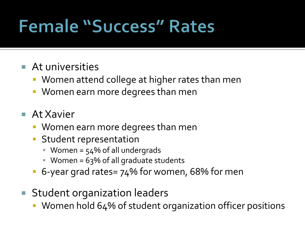 at universities women attend college at higher