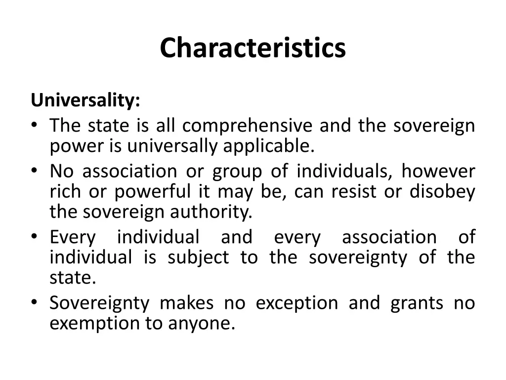 characteristics 1