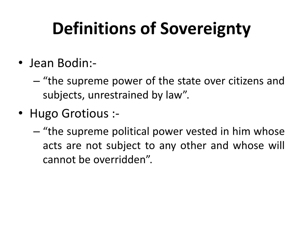 definitions of sovereignty