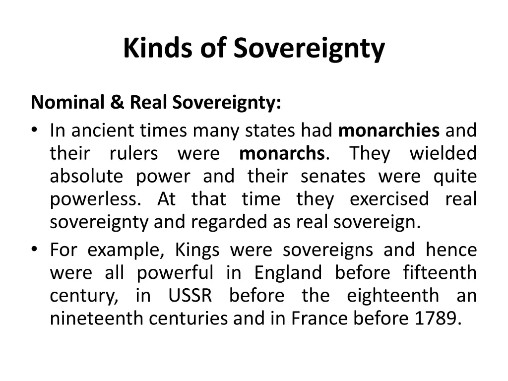 kinds of sovereignty 2