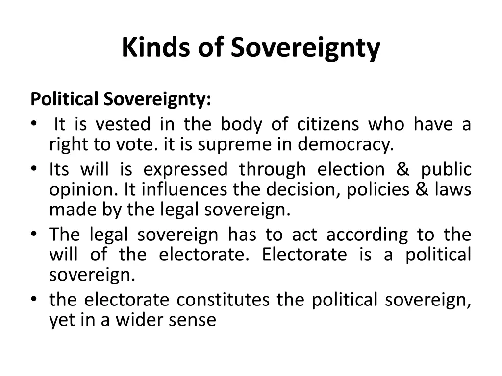 kinds of sovereignty 5