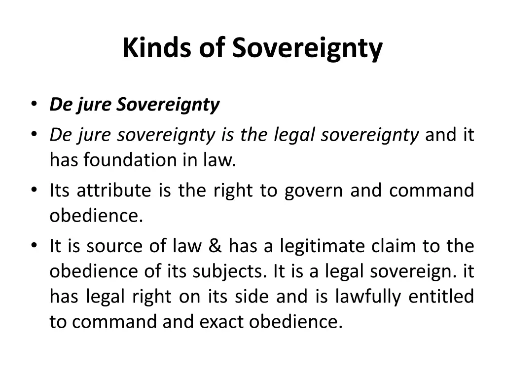 kinds of sovereignty 6