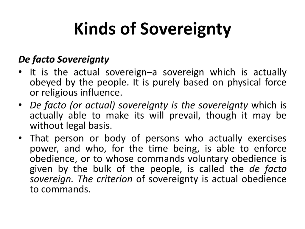 kinds of sovereignty 7