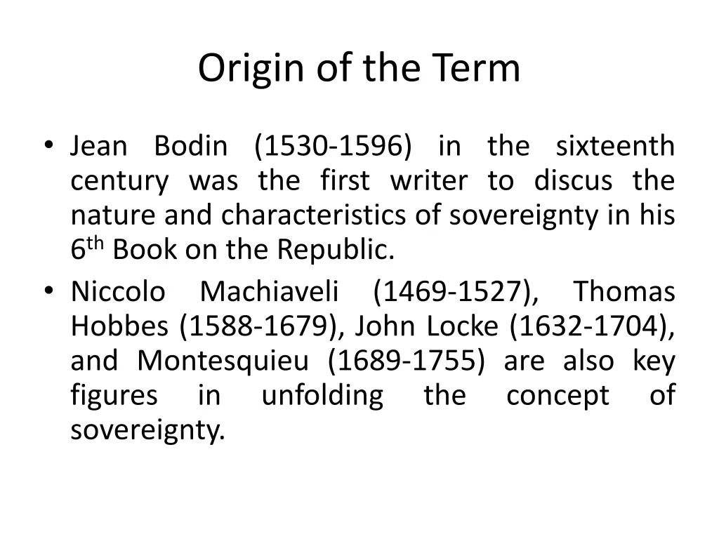 origin of the term 1