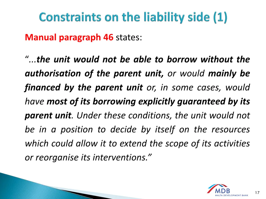 manual paragraph 46 states