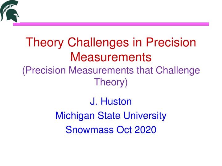 theory challenges in precision measurements