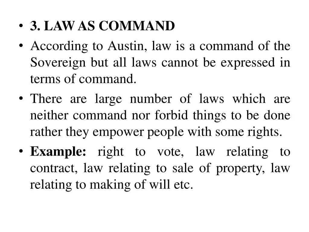 3 lawas command according to austin