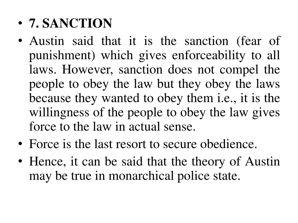 7 sanction austin said that it is the sanction