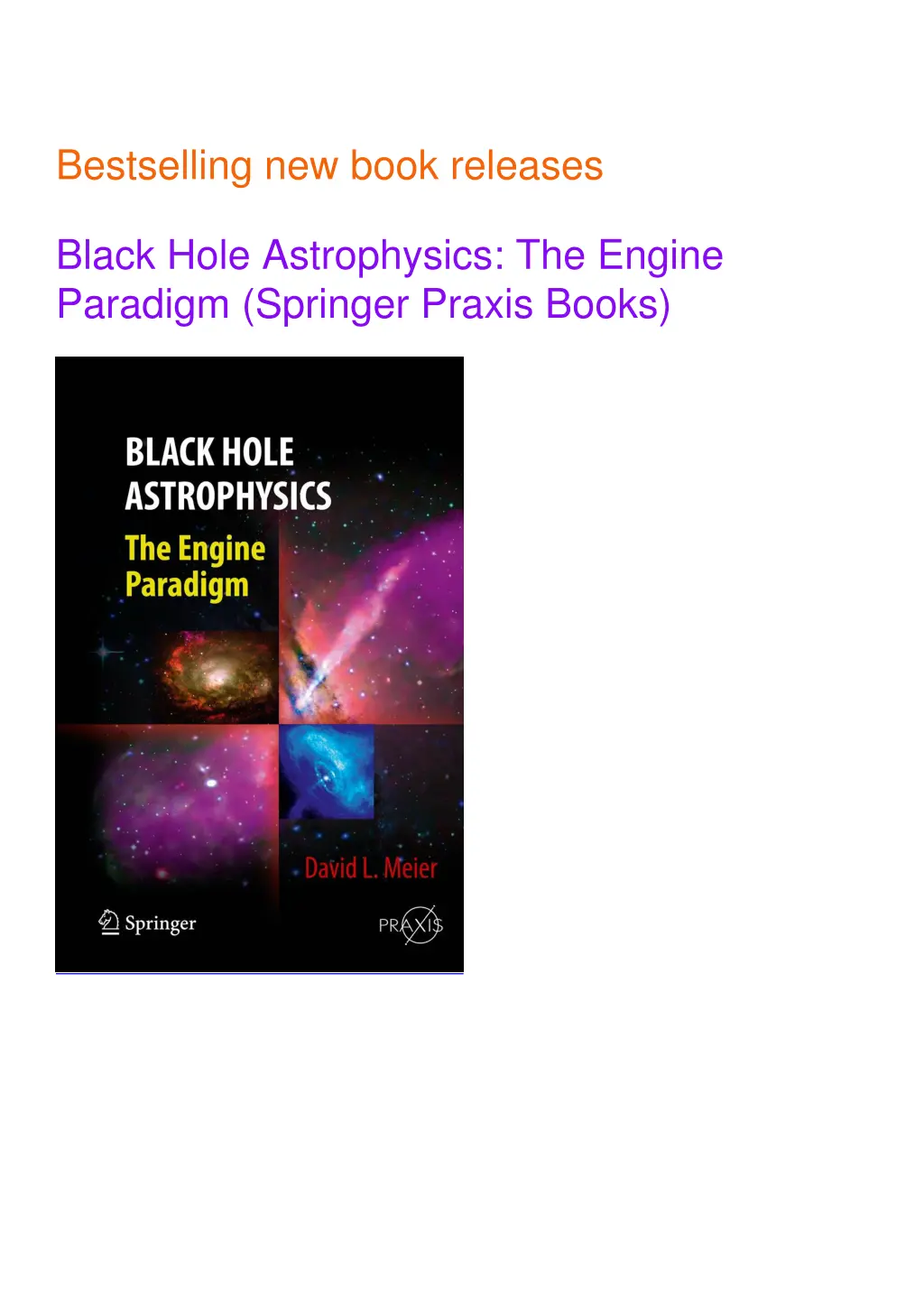 bestselling new book releases black hole