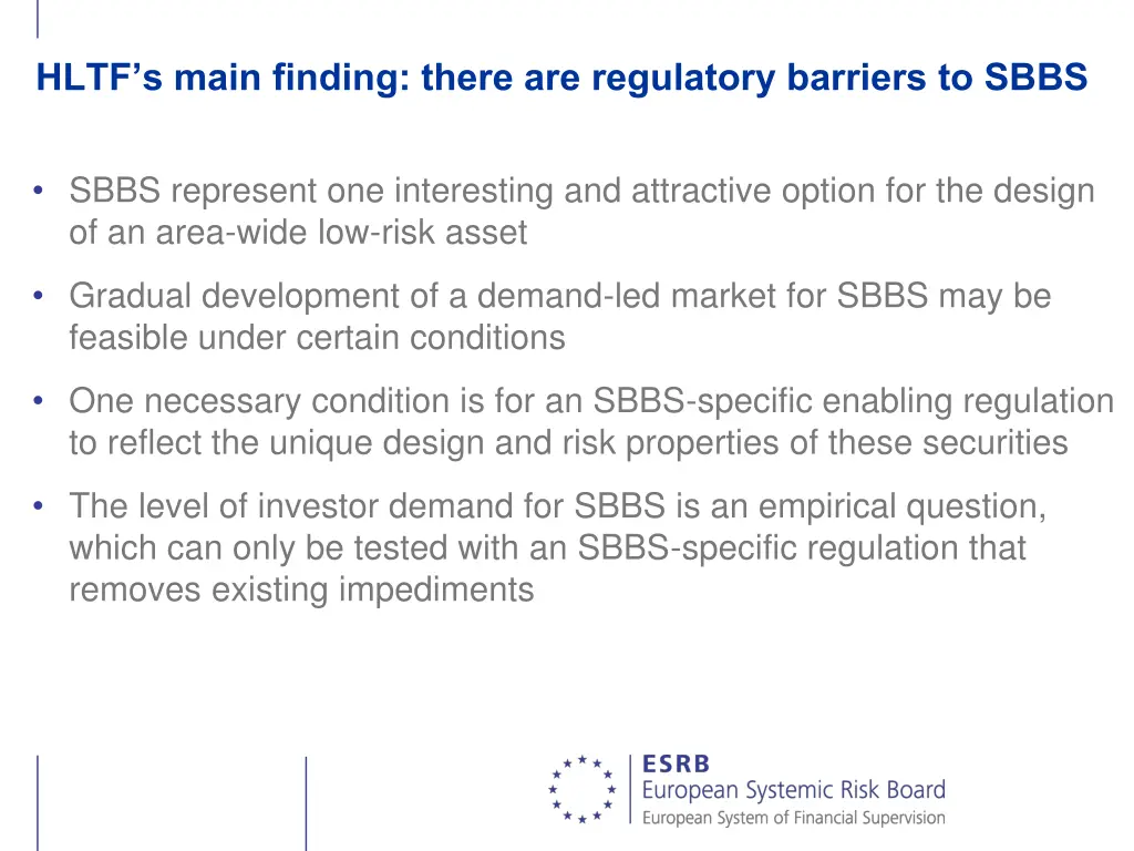 hltf s main finding there are regulatory barriers