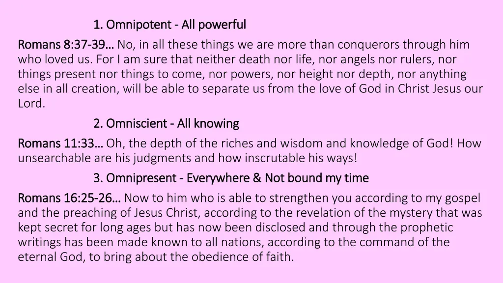 1 omnipotent 1 omnipotent all powerful romans