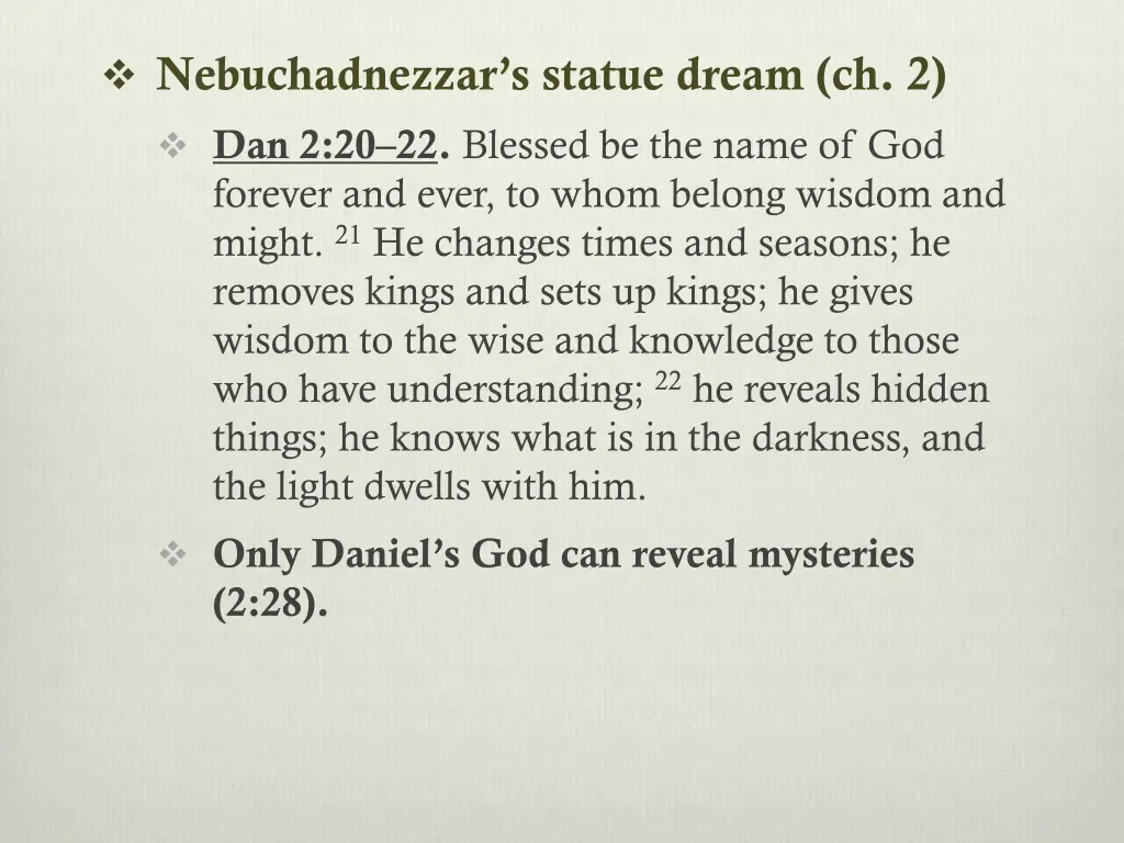 nebuchadnezzar s statue dream