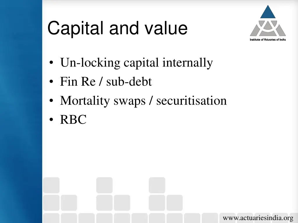 capital and value