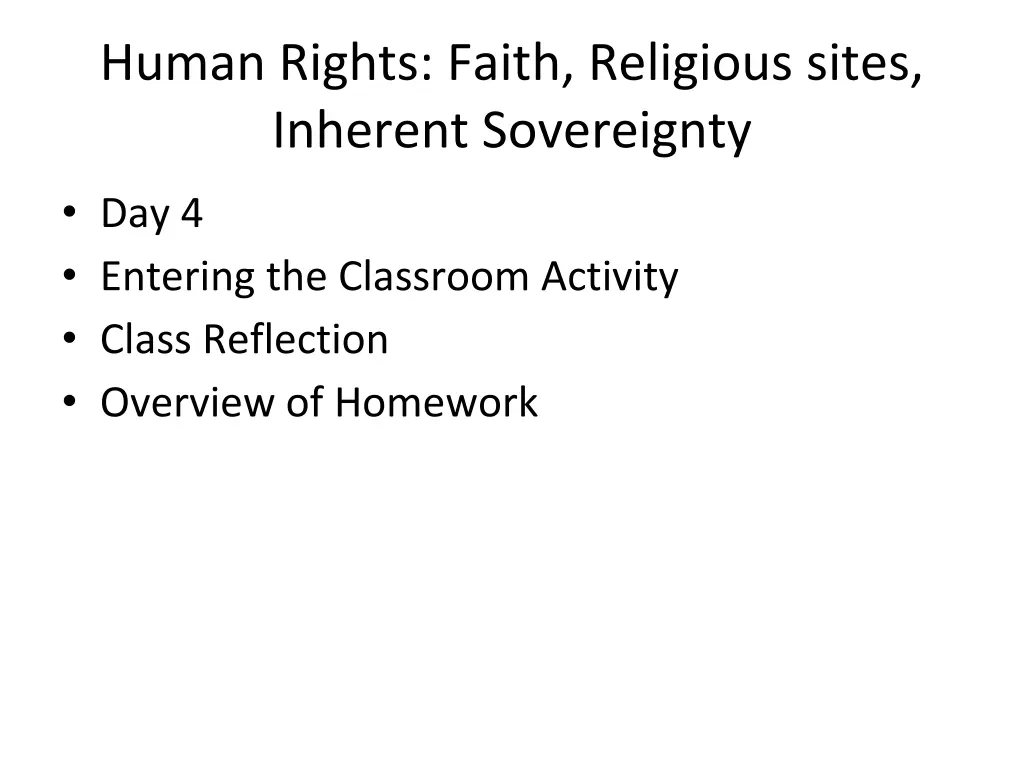 human rights faith religious sites inherent