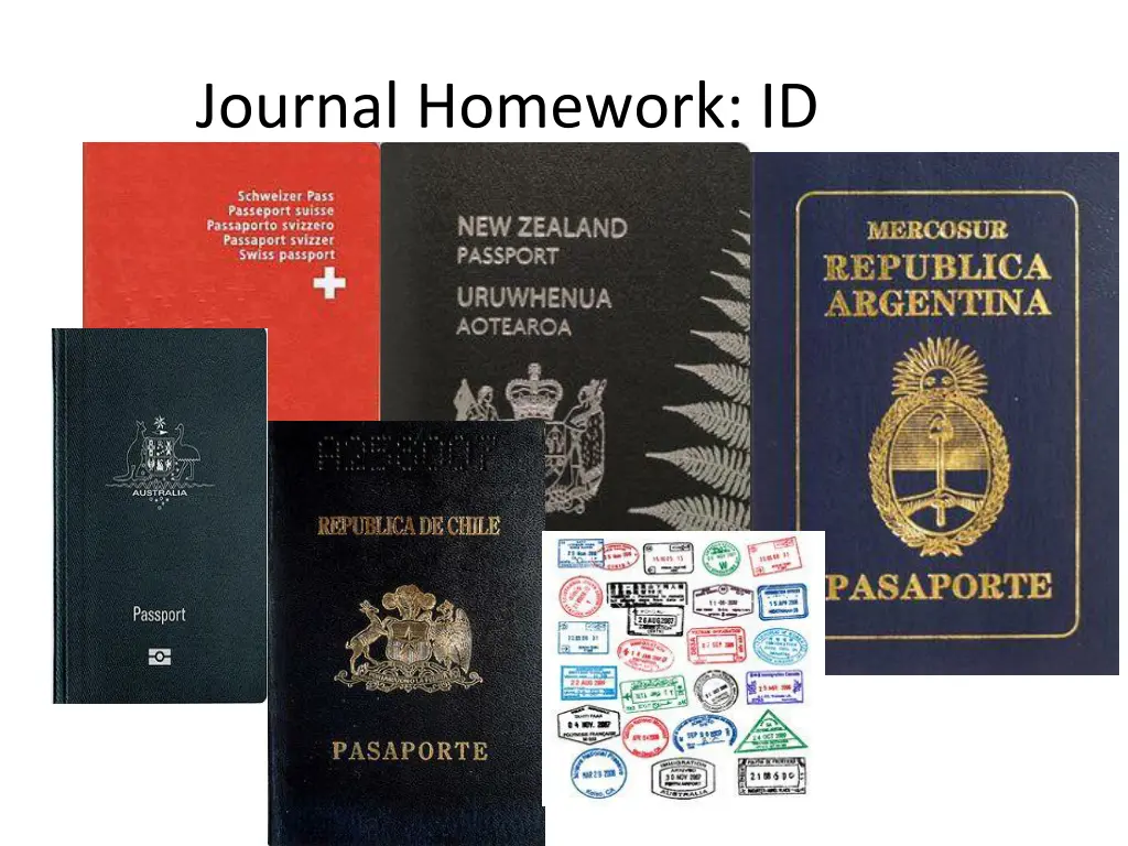 journal homework id