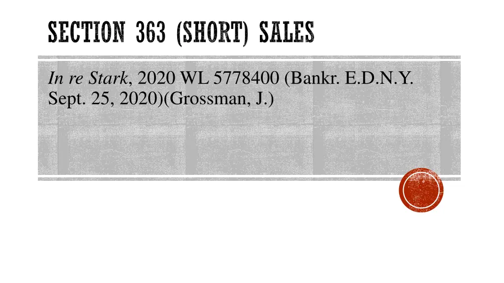 section 363 short sales 1