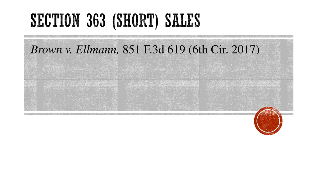 section 363 short sales 2