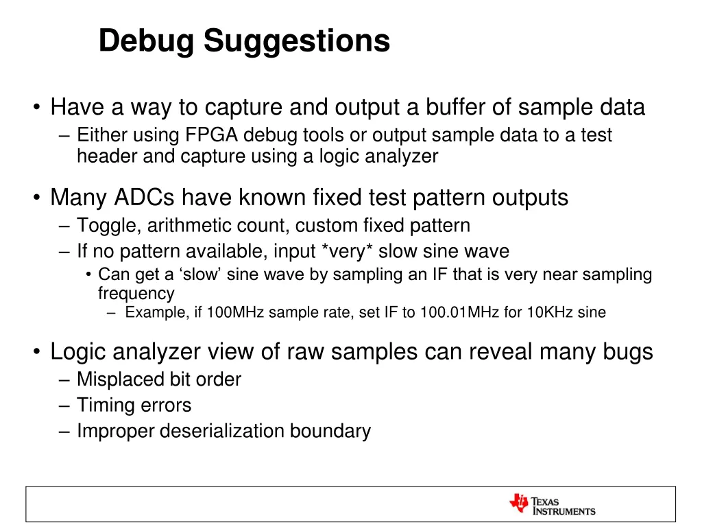 debug suggestions 1