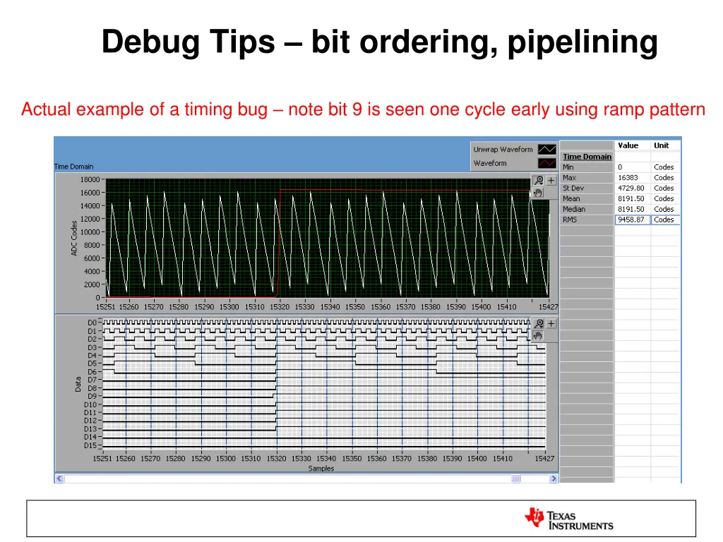 debug tips bit ordering pipelining