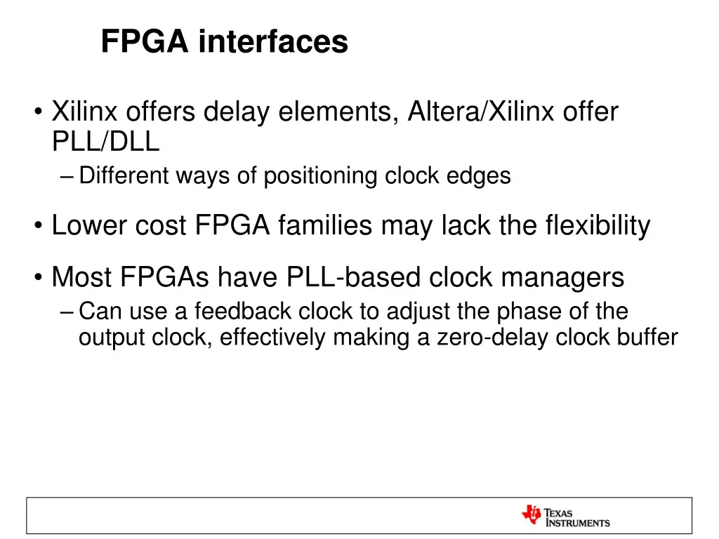 fpga interfaces