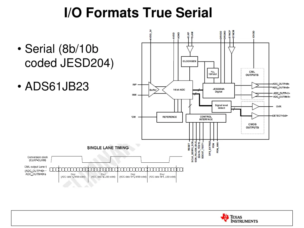 i o formats true serial