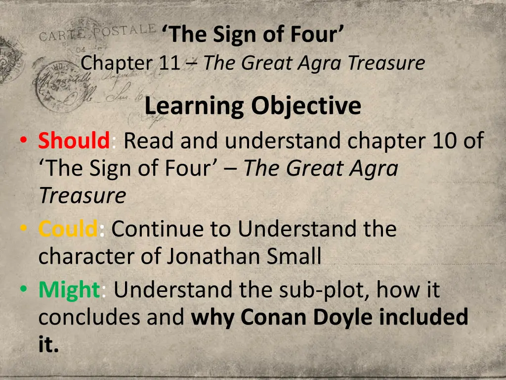 the sign of four chapter 11 the great agra 1