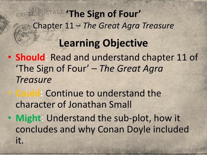 the sign of four chapter 11 the great agra