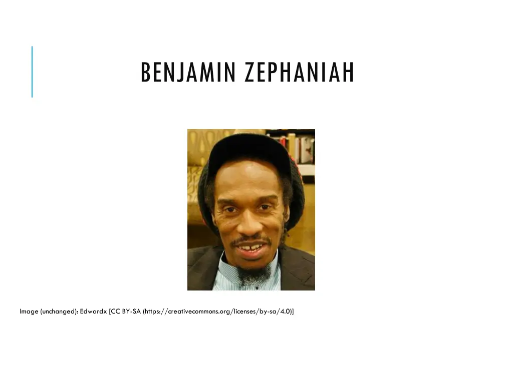 benjamin zephaniah