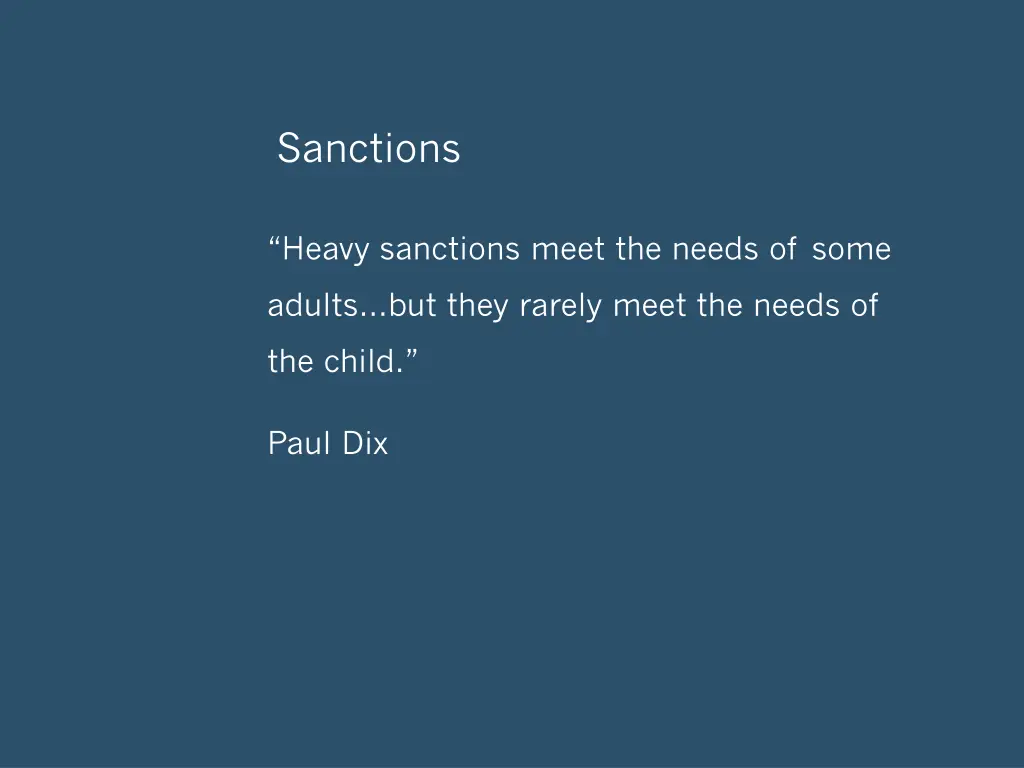 sanctions