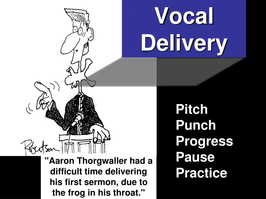 vocal delivery