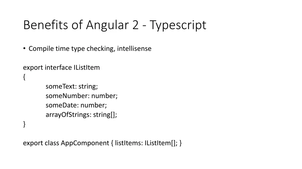 benefits of angular 2 typescript