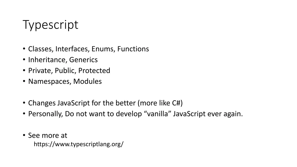 typescript