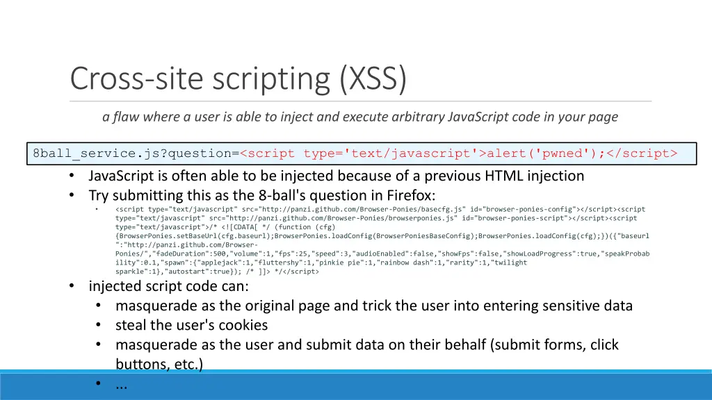 cross site scripting xss