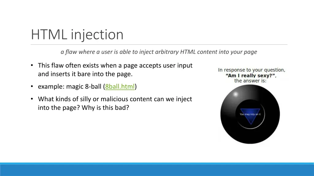 html injection