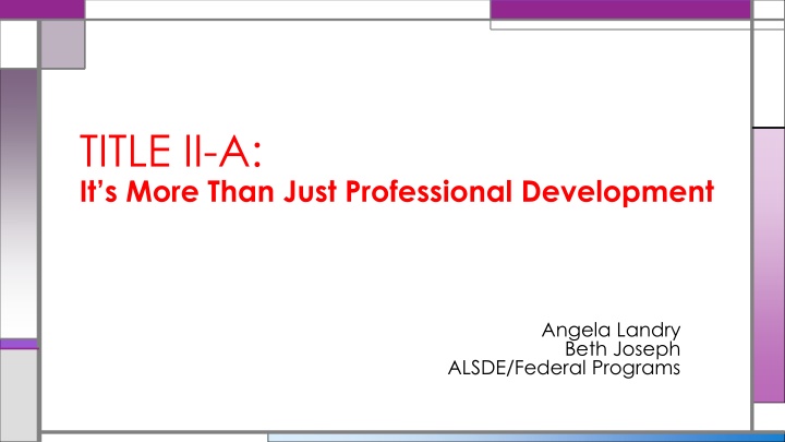 title ii a it s more than just professional