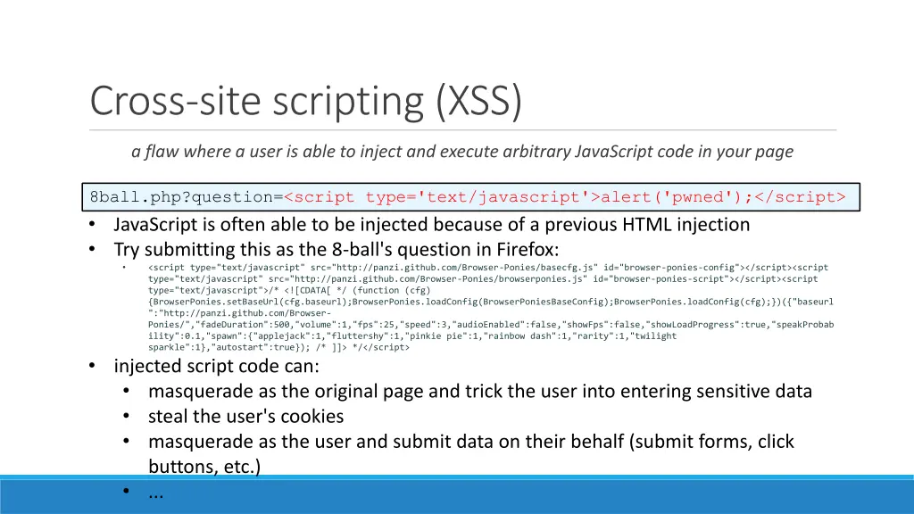 cross site scripting xss