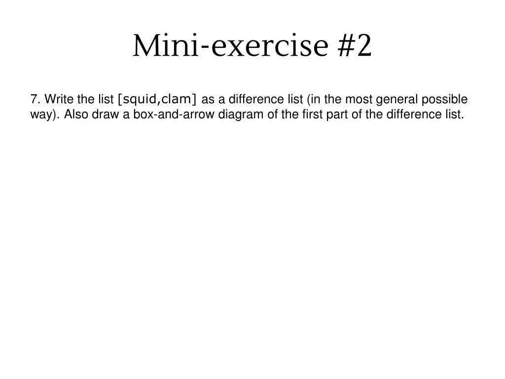 mini exercise 2 8