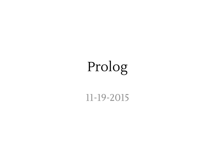 prolog