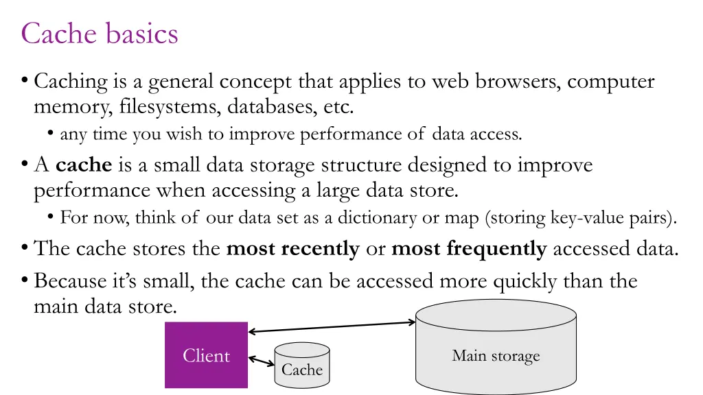 cache basics