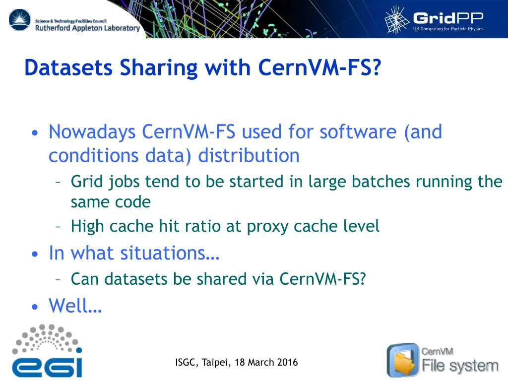 datasets sharing with cernvm fs