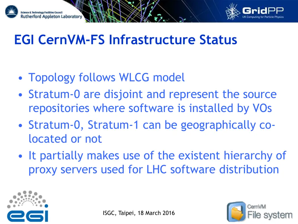 egi cernvm fs infrastructure status 1