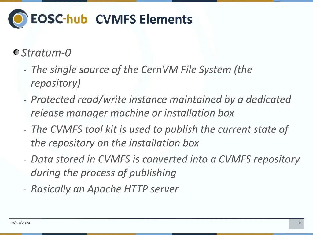 cvmfs elements