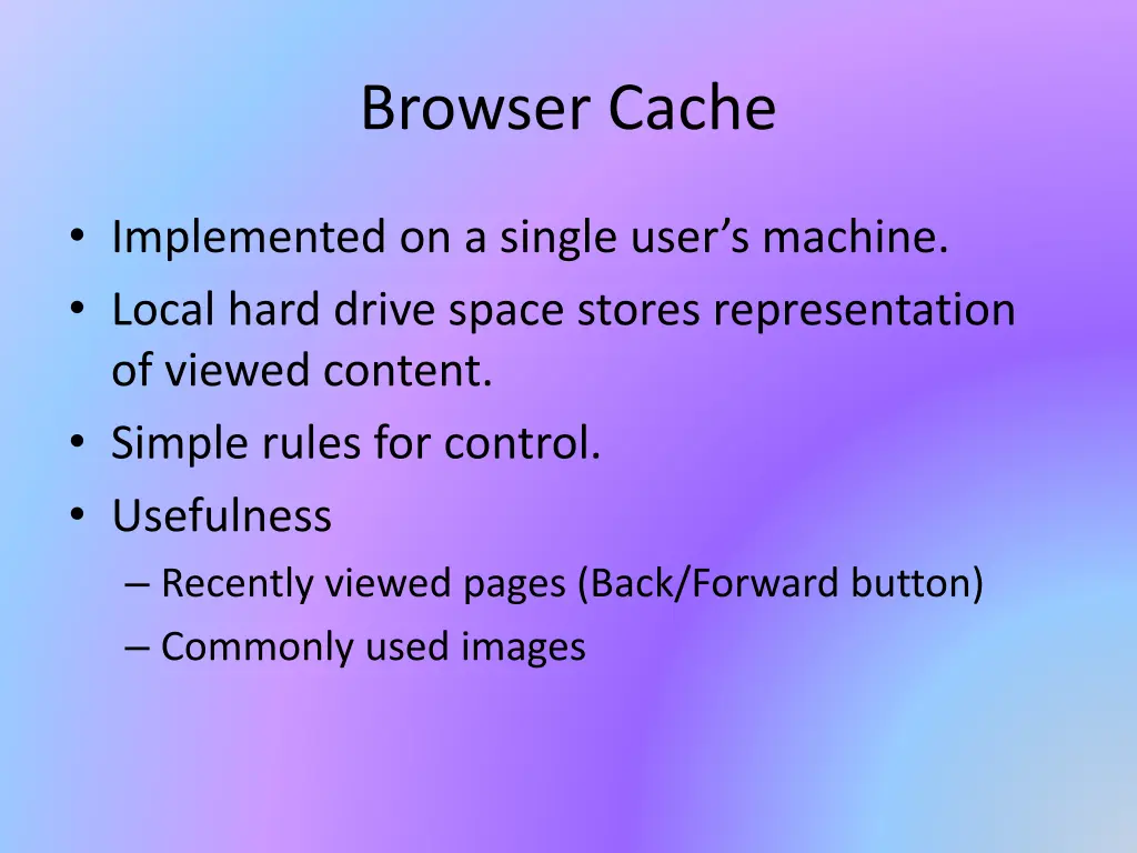 browser cache