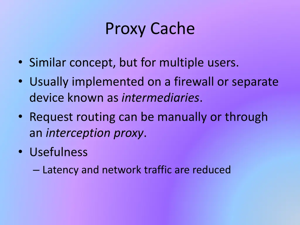 proxy cache